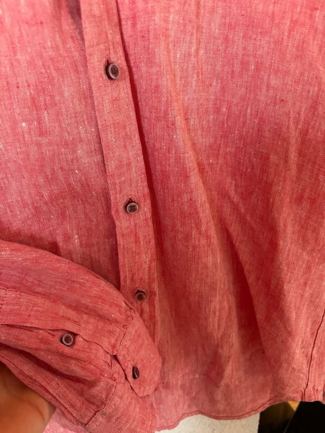 Camisa lino roja