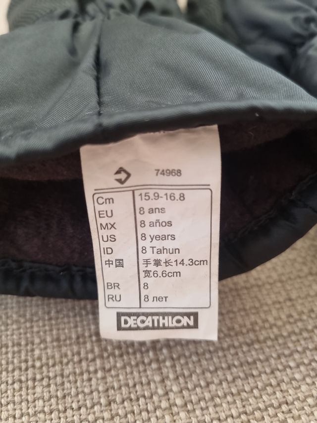 Guantes esquiar Wedze 8 años