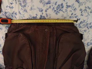 Cazadora piel marrón aviador motero