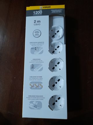 Ciabatta elettrica 5 prese con cavo