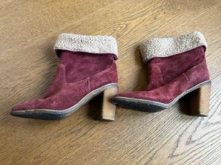 Botas piel Bimba y Lola número39 color Burdeos