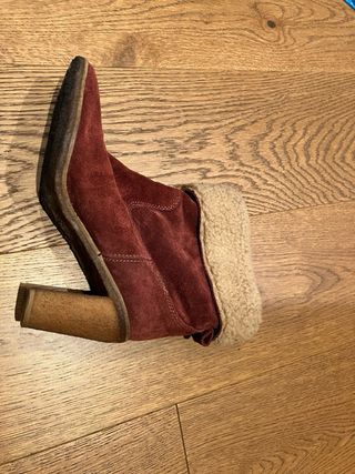 Botas piel Bimba y Lola número39 color Burdeos