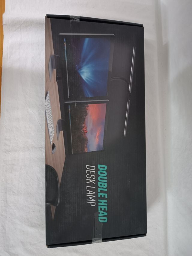 LAMPARA LED ESCRITORIO DOBLE CABEZAL -  REMOTO