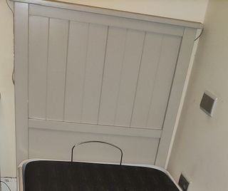 Cabecero madera lacado topo cama de 90