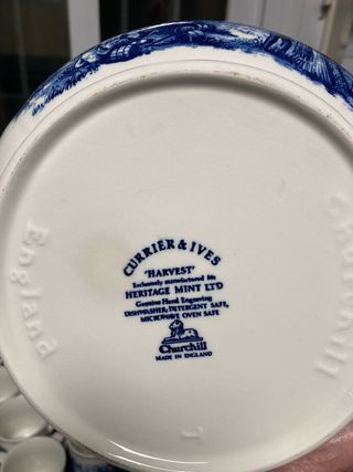 Juego de cafe y sopera vajilla Churchill