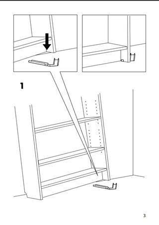 Billy Ikea 2 Herrajes esquina