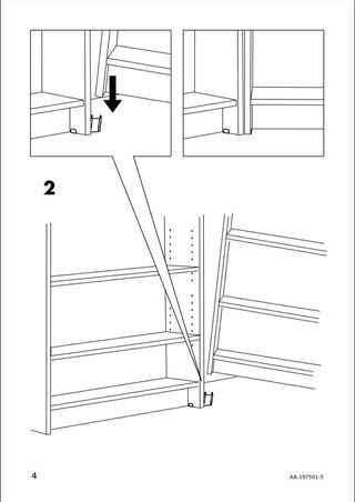 Billy Ikea 2 Herrajes esquina