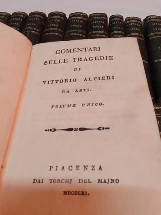 Opere di Vittorio Alfieri in 22 tomi 1809