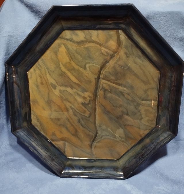 Vassoio vintage ottagonale