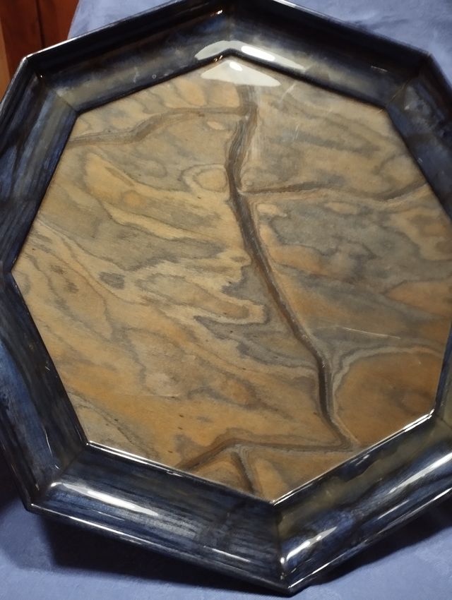 Vassoio vintage ottagonale