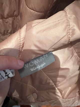 Chaqueta de pelo rosa