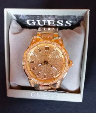 Rellotge GUESS de quars, daurat. Nou 