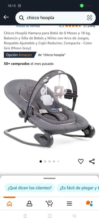 Hamaca para Bebé chico ( Nueva)