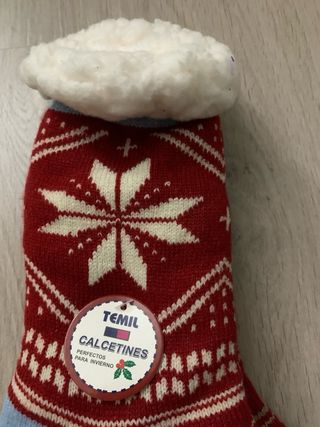 Calcetines borreguillo antideslizantes Nuevos