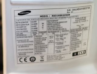 Cajón congelador frigorífico Samsung