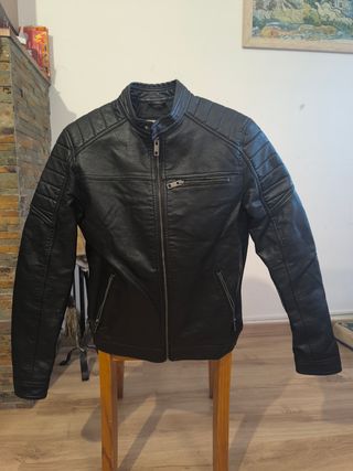 Chaqueta de piel Jack & Jones
