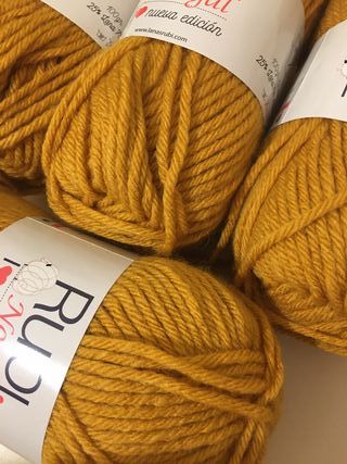 Lote 4 madejas de lana Rubi Nogal