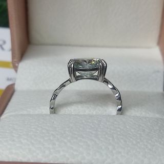 anillo de plata moissanita 5.0ct