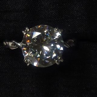 anillo de plata moissanita 5.0ct