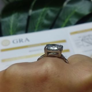 anillo de plata moissanita 5.0ct