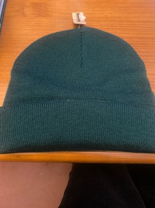 Gorro de lana verde