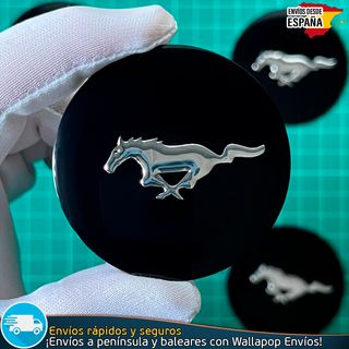 X4 Emblemas Ford Mustang 56mm Pegatinas Tapacubos