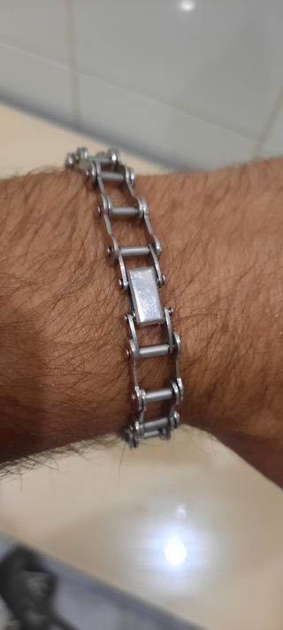 Pulsera cadena de bicicleta..