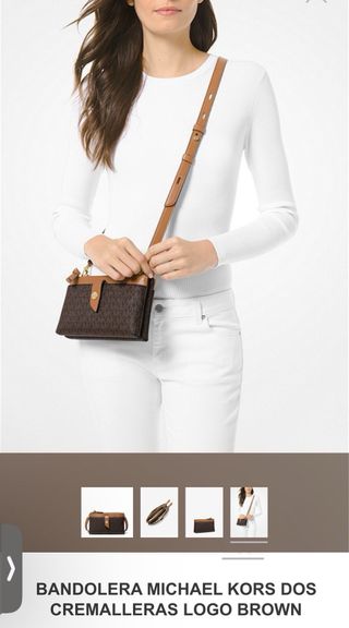 Bolso bandolera Michael Kors dos cremalleras