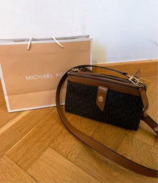 Bolso bandolera Michael Kors dos cremalleras