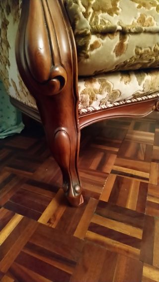 Butacas estilo Isabelino, madera nogal