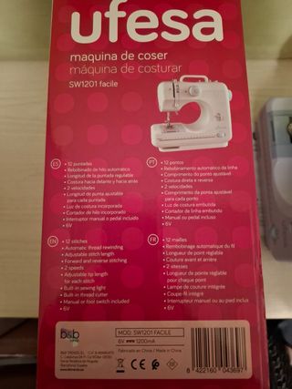 Maquina de coser ufesa