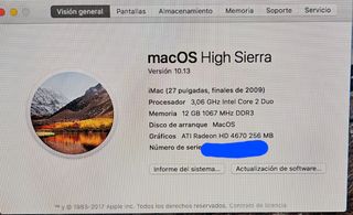 Imac 27 Pulgadas 1Tb+ 12 gb ram +Barra de sonido