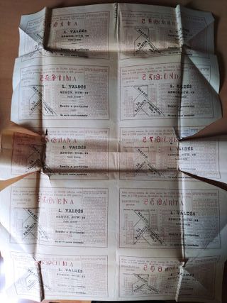 Décimos antiguos de lotería 1953