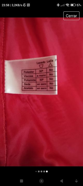 Vestido fiesta en seda y poliéster