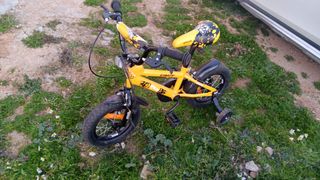 Bici infantil con ruedas supletorias 