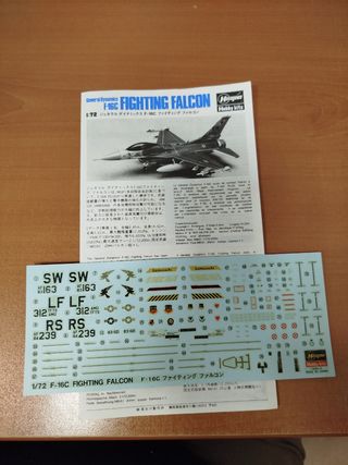 AVION F-16 C 1/72 HASEGAWA (Bt3)