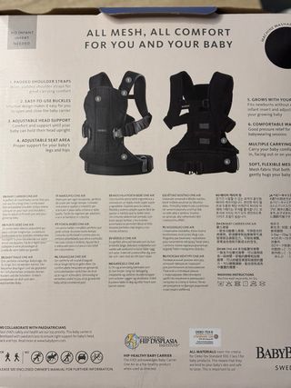 Mochila Babybjörn one air 0 a 3 años