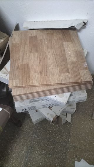 Suelo cerámico imitación madera