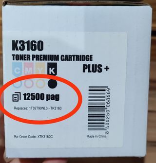 Tóner TK3160