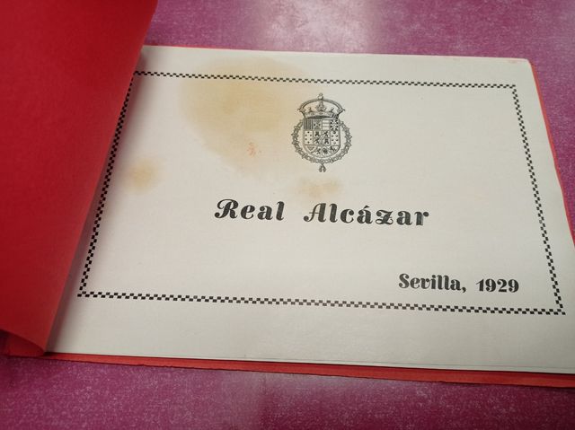 Cuadernillo Real Alcazar Sevilla 1929