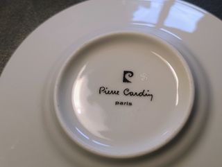 Set 6 tazze Pierre Cardin Paris platino e blu