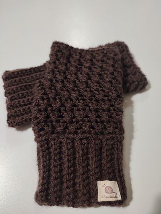 Guantes sin dedos crochet 
