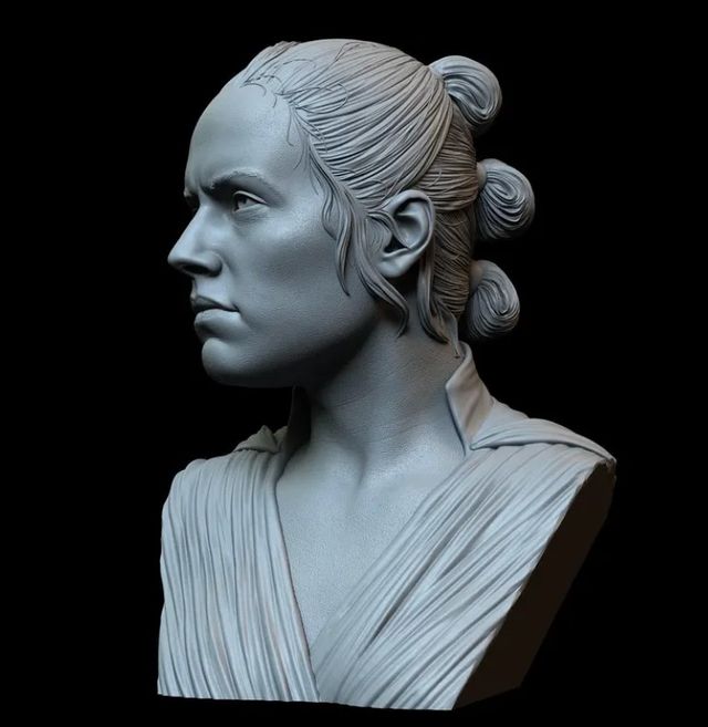 Busto de Rey Skywalker Daisy Ridley Star