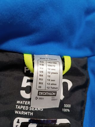 Abrigo talla 12 años