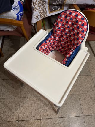 Trona IKEA Antilop + bandeja + 2 fundas