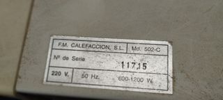 Calentador electrico