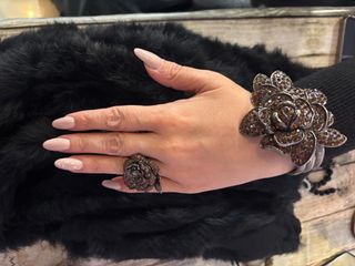 Brazalete  con anillo  a juego