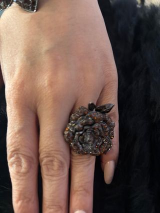 Brazalete  con anillo  a juego