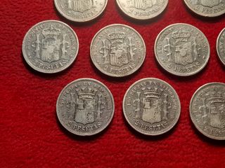 Arras 13 monedas plata 2 pesetas