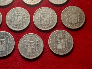 Arras 13 monedas plata 2 pesetas